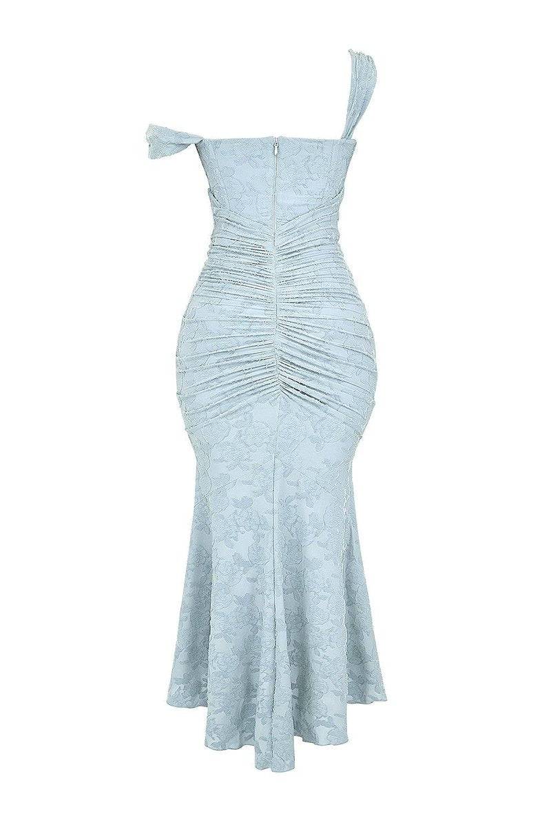 Mother of the Bride Dress Elegante Corset Mermaid Jurk met Jacquard Kant