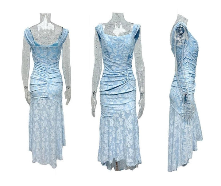 Mother of the Bride Dress Elegante Corset Mermaid Jurk met Jacquard Kant