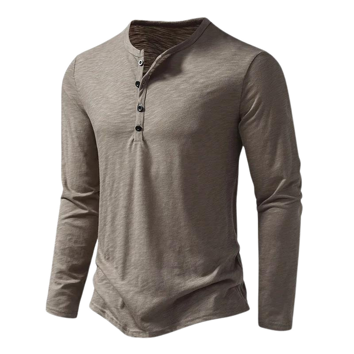 Oliver | Heren Casual Button Henley Shirt