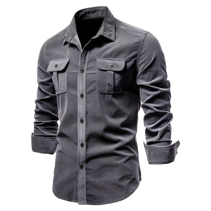 Dexter | Heren Lange Mouwen Button-Down Cargo Shirt
