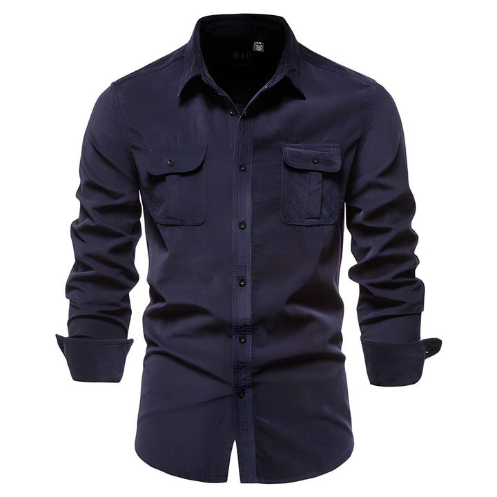 Dexter | Heren Lange Mouwen Button-Down Cargo Shirt