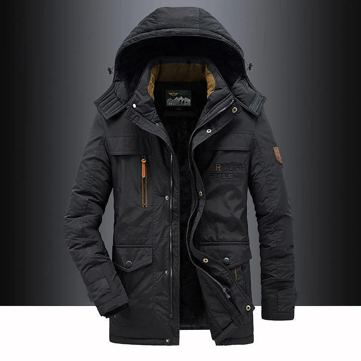 Messiah | Heren Casual Warme Winterjas met Capuchon