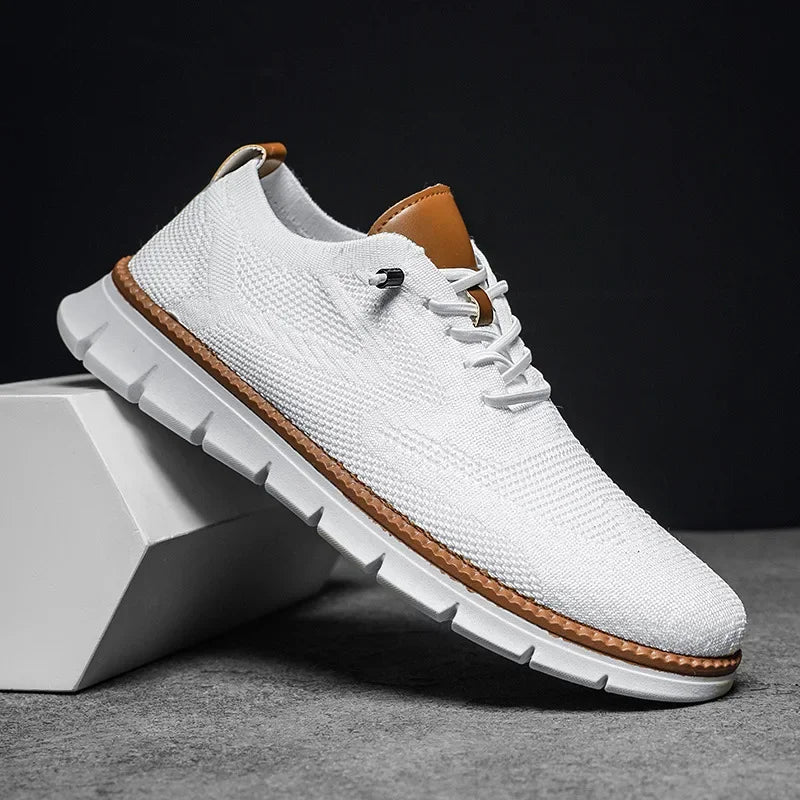 Bennett | Heren Veters Gebreide Zool Casual Schoenen
