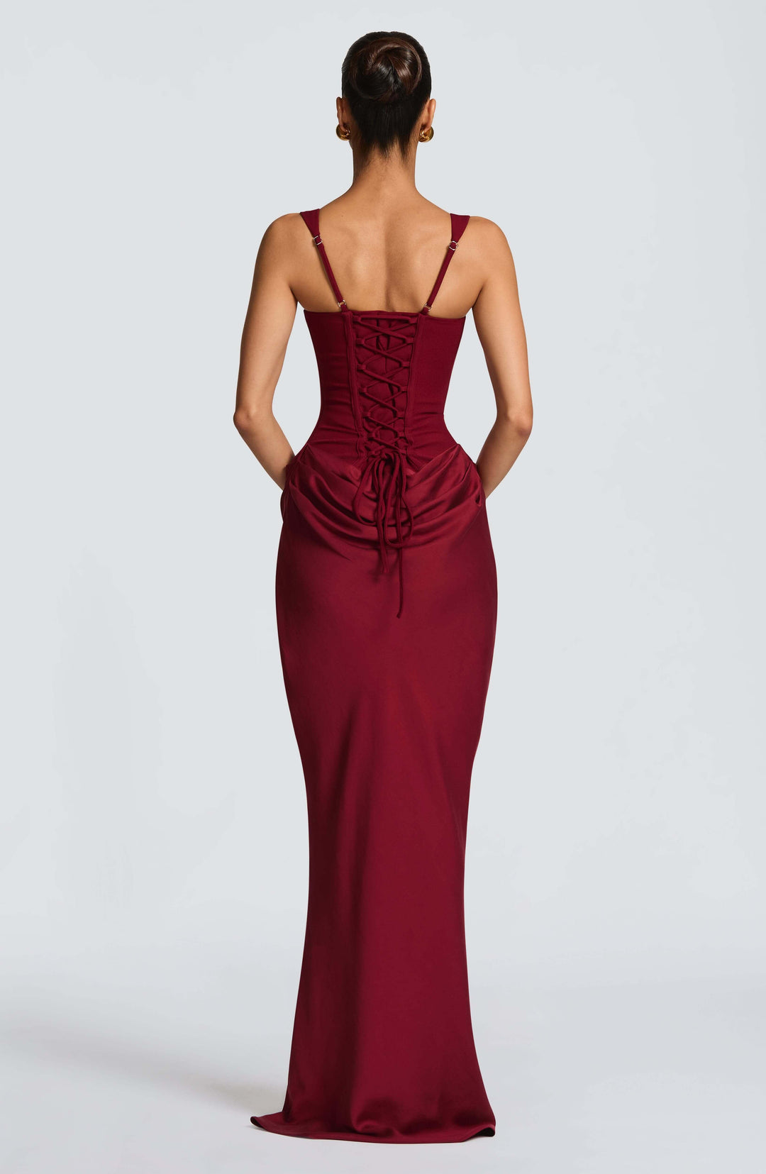 Valentina | Dames Mouwloze Bodycon Maxi Jurk Voor Bruiloftsgasten