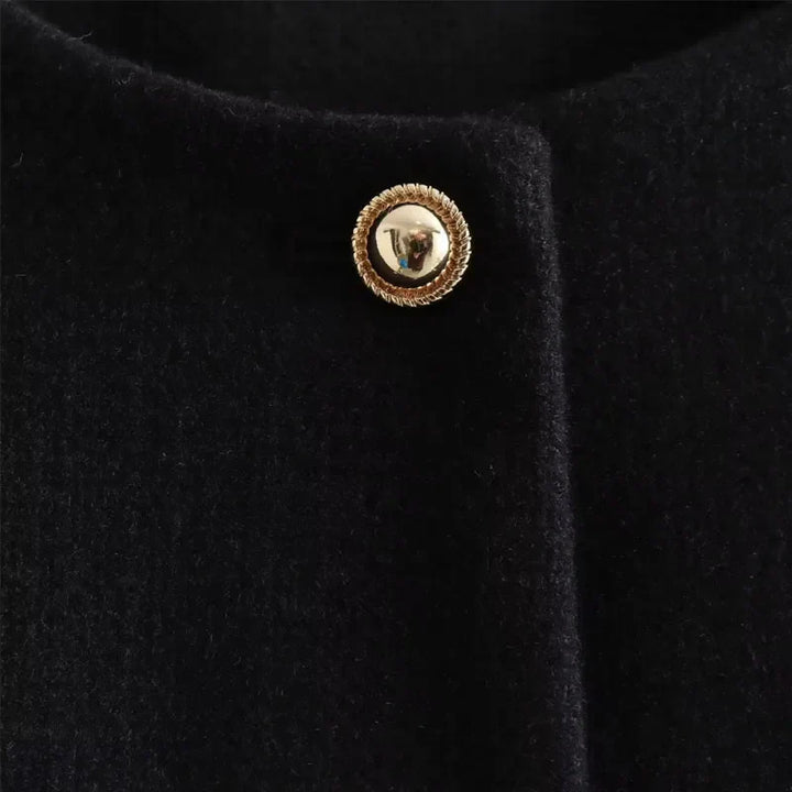Jamie | Dames Cropped Bomberjas Met Knoopsluiting Aan De Voorkant