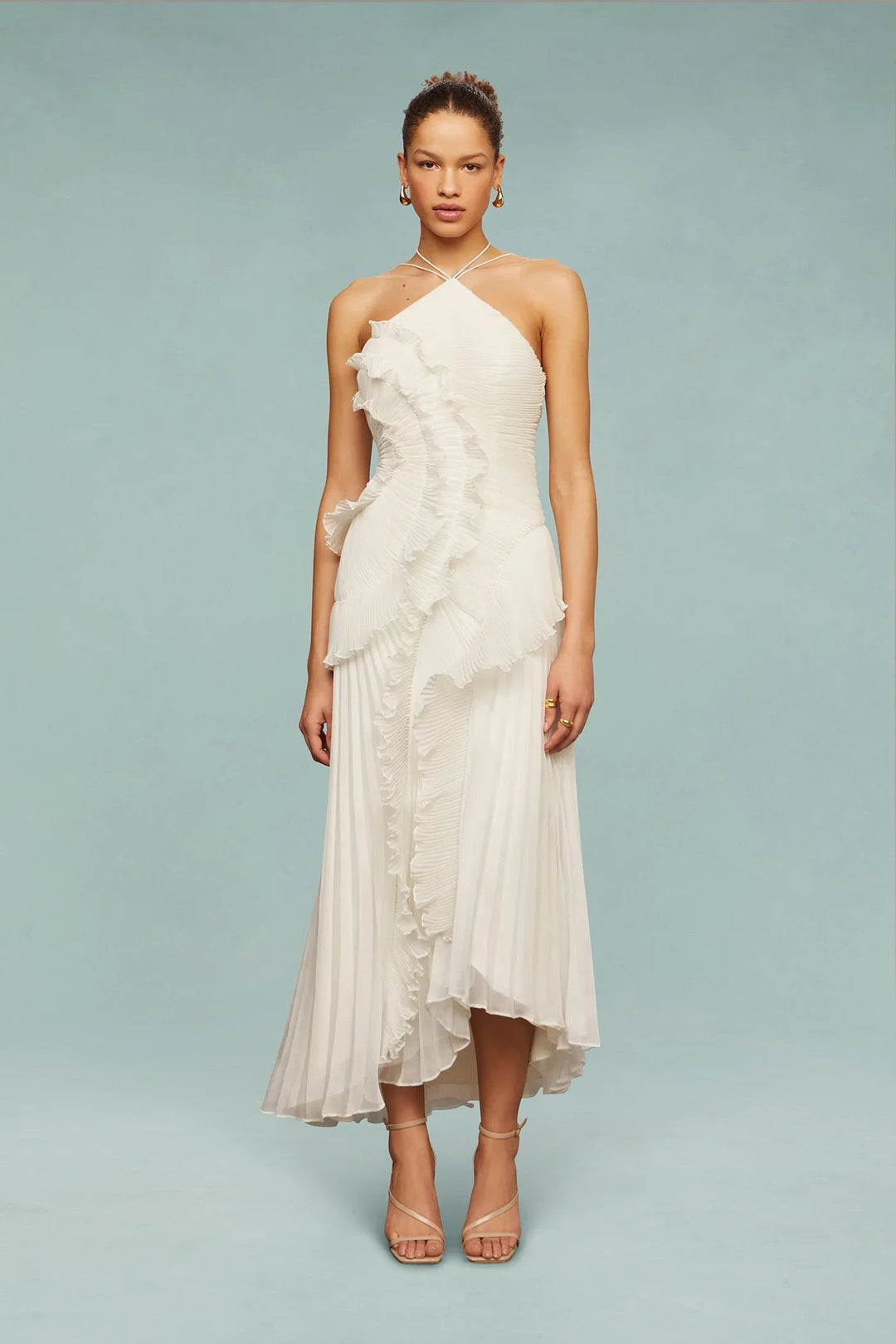 Paige | Dames One Shoulder Maxi Jurk Voor Bruiloftsgasten