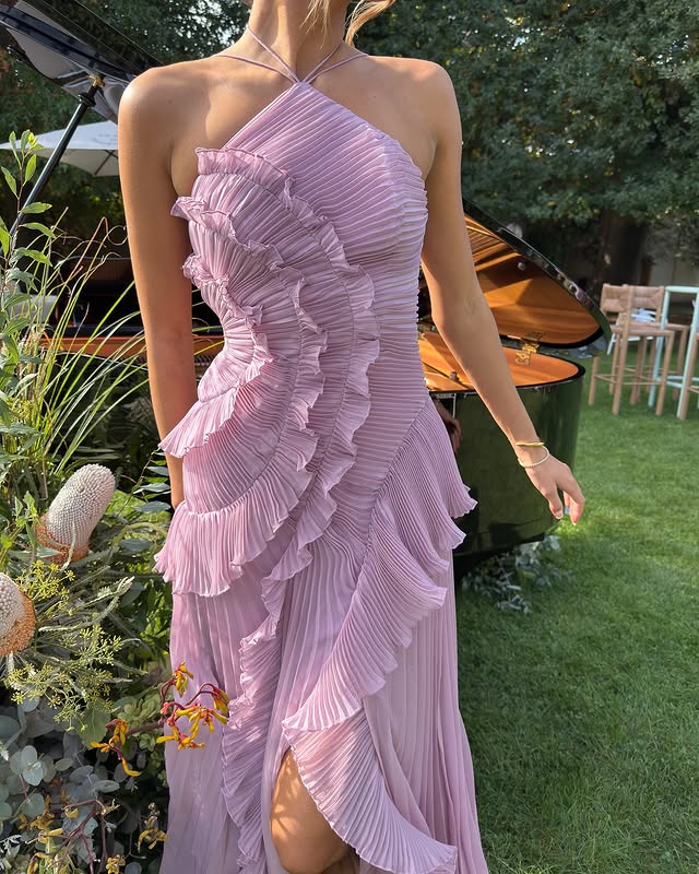 Paige | Dames One Shoulder Maxi Jurk Voor Bruiloftsgasten
