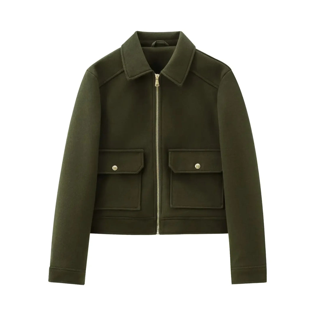 Maya | Dames Cropped Bomberjas Met Ritssluiting