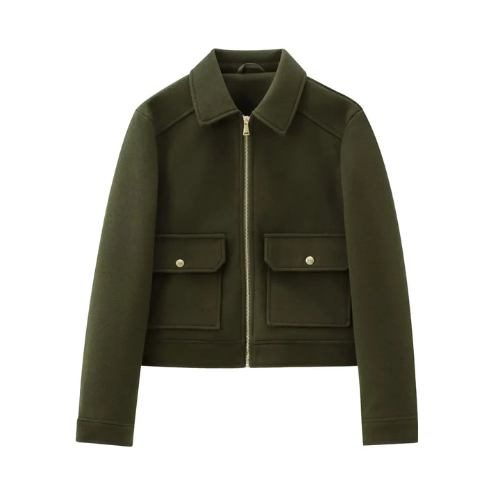 Maya | Dames Cropped Bomberjas Met Ritssluiting
