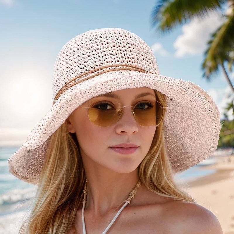 Sabrina | Dames Brede Rand Zomer Strandhoed