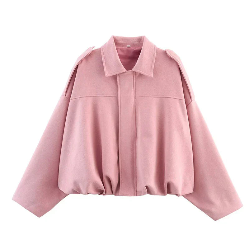 Ruby | Dames Oversized Cropped Bomberjas