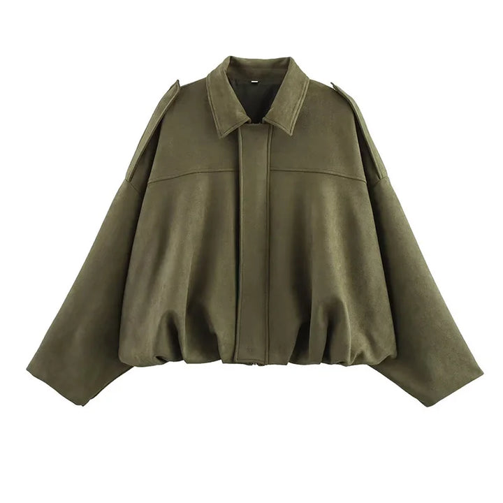 Ruby | Dames Oversized Cropped Bomberjas
