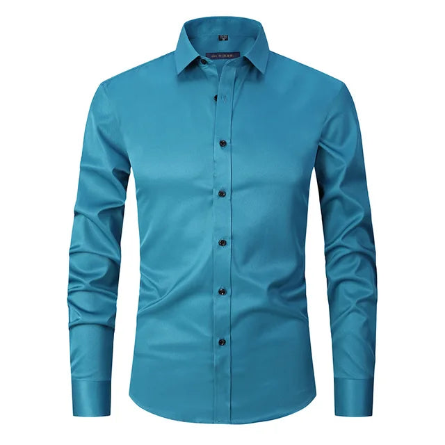 Zachary | Heren Slim Fit Overhemd met Lange Mouwen