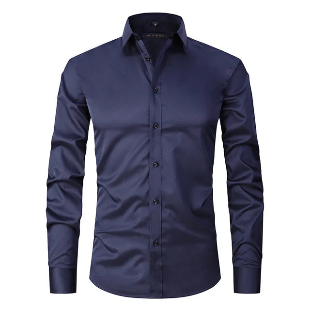Zachary | Heren Slim Fit Overhemd met Lange Mouwen
