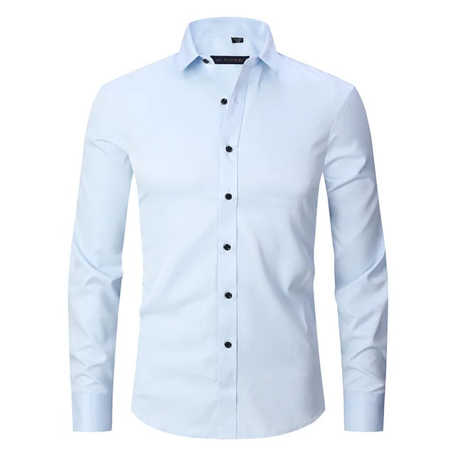 Zachary | Heren Slim Fit Overhemd met Lange Mouwen