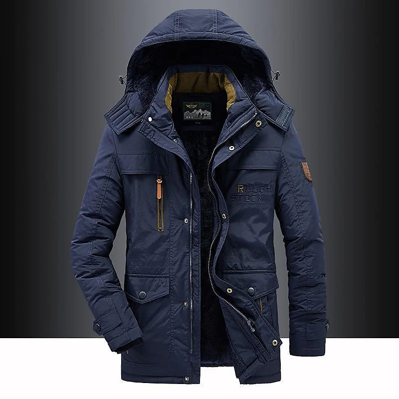 Messiah | Heren Casual Warme Winterjas met Capuchon