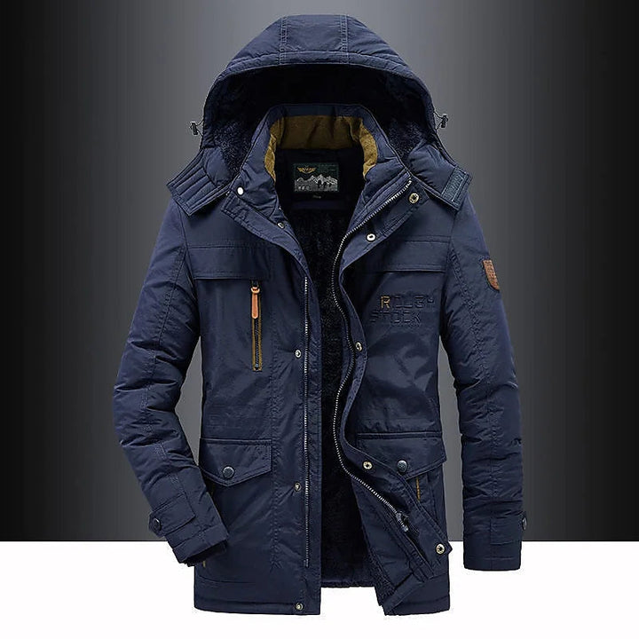 Messiah | Heren Casual Warme Winterjas met Capuchon